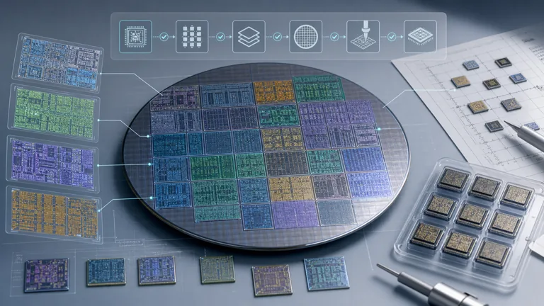 MPW tapeout and wafer planning visual
