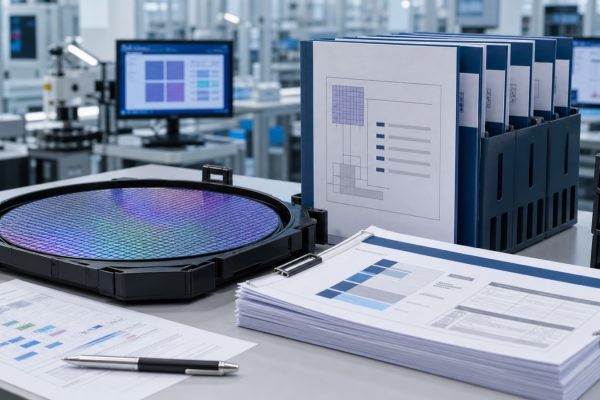 Mature-node MPW review packet preparation with wafer and engineering documents