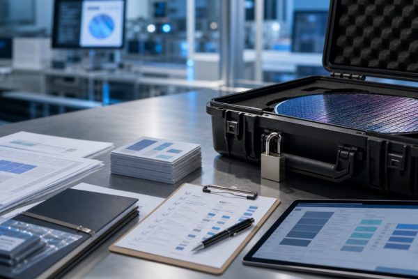 Controlled GDS OASIS handoff manifest with wafer and secure review materials