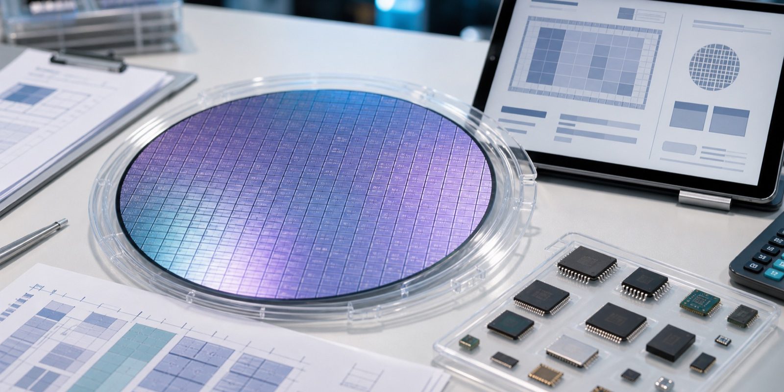 MPW prototype die-count and cost estimator with wafer and package samples