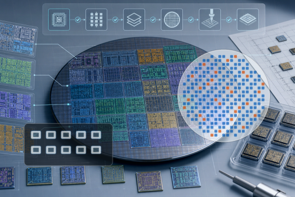 MPW shuttle wafer map and die count planning for first-silicon sample estimates