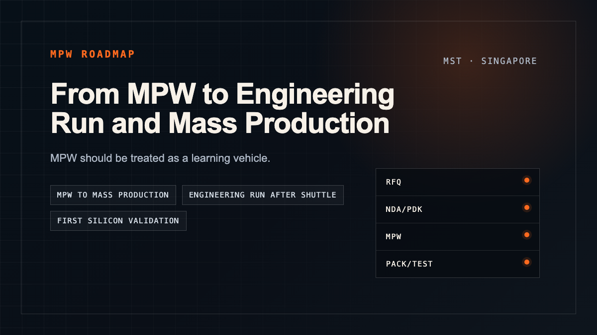 From MPW to Engineering Run and Mass Production: What Happens After First Silicon? visual
